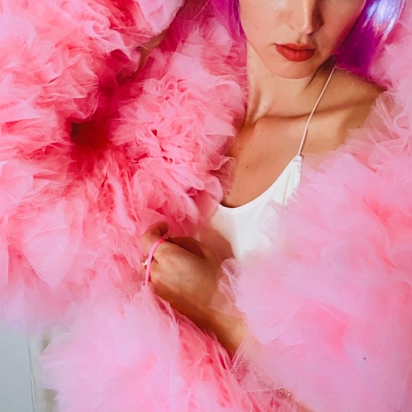 Handmade Pink Tulle Boa
